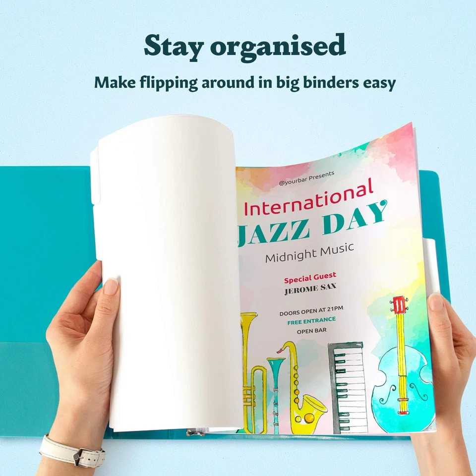 Binder Dividers with Tabs - (Set of 20) x 5 Tab Dividers for 3 Ring Binders, ... - Image 2 of 4