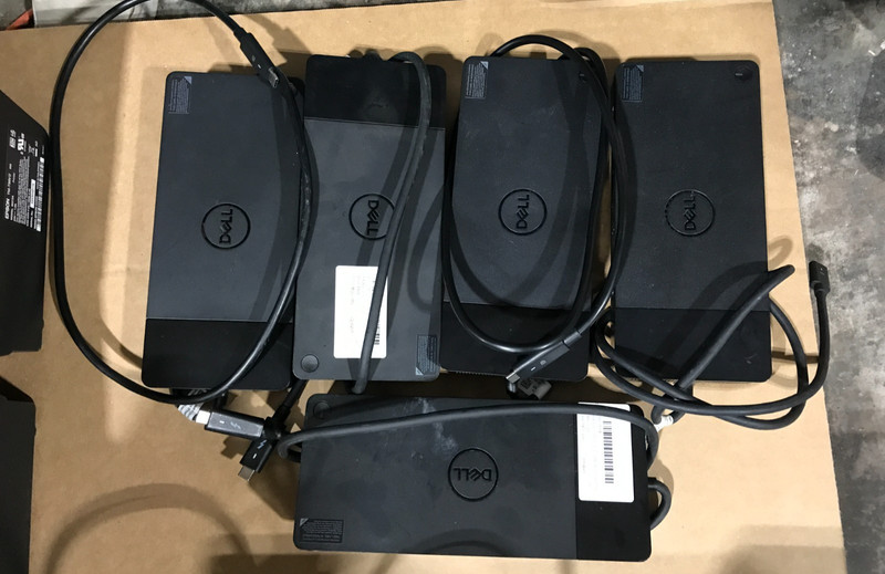 Lot of 5 Dell WD19TBS Type C Docking Station K20A001 072G12- NO A/C