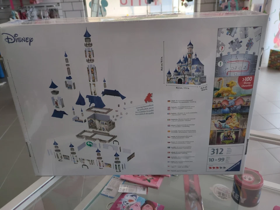 PUZZLE 3D CASTELLO DISNEY MAXI CASTLE RAVENSBURGER ORIGINALE - Immagine 2 di 3