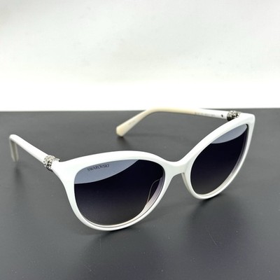 SWAROVSKI SK147 21C White  Gradient Sunglasses 55-17-135 Cat Eye Sk0147
