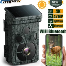 Campark WiFi Bluetooth 4K 42MP Wildlife Trail Camera Hunting Camera Night Vision