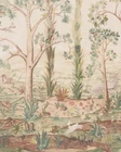 GP & J BAKER CURTAIN FABRIC 'TALL TREES - SUNSET' 3 METRES PANEL - KIT KEMP