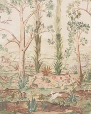 GP & J BAKER CURTAIN FABRIC 'TALL TREES - SUNSET' 3 METRES PANEL - KIT KEMP