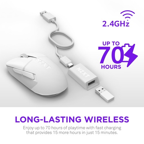 NZXT Lift Elite Wireless Gaming Mouse - Ultra-Lightweight 57 g - 4K/8K Pollin... - 第 5/9 張圖片