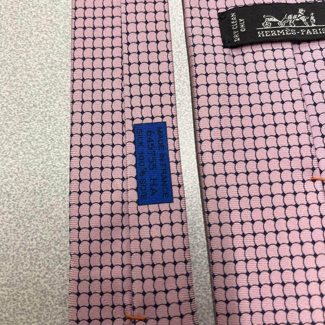 HERMES Necktie Google Map Geometric Pattern - image 7