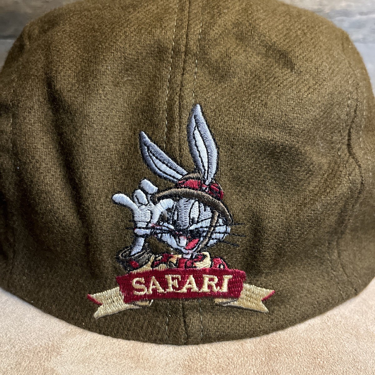Vintage 1991 Acme Clothing Co Bugs Bunny Straw Hat Warner Bros Looney Tunes USA Vintage Acme Clothing Co 1991 Looney Tunes Bugs Bunny Safari  main image 3