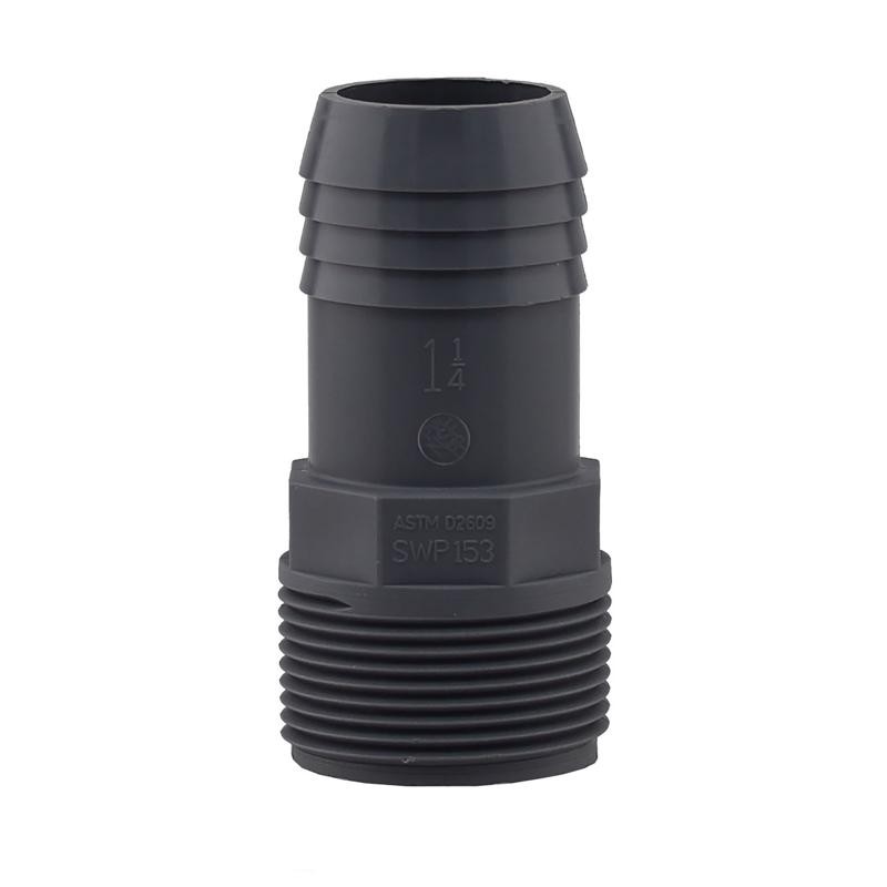 Lasco 1436012RMC PVC Poly Male Thread Insert Adapter 1-1/4 in. for Cold Water
