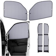 Living in a Bubble Insulated Blackout Front Window Covers Pair for Mercedes...