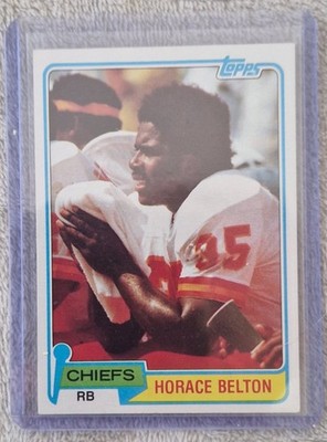 Top Rar 1981 Topps Kansas City Chiefs Running Back Horace Belton #163