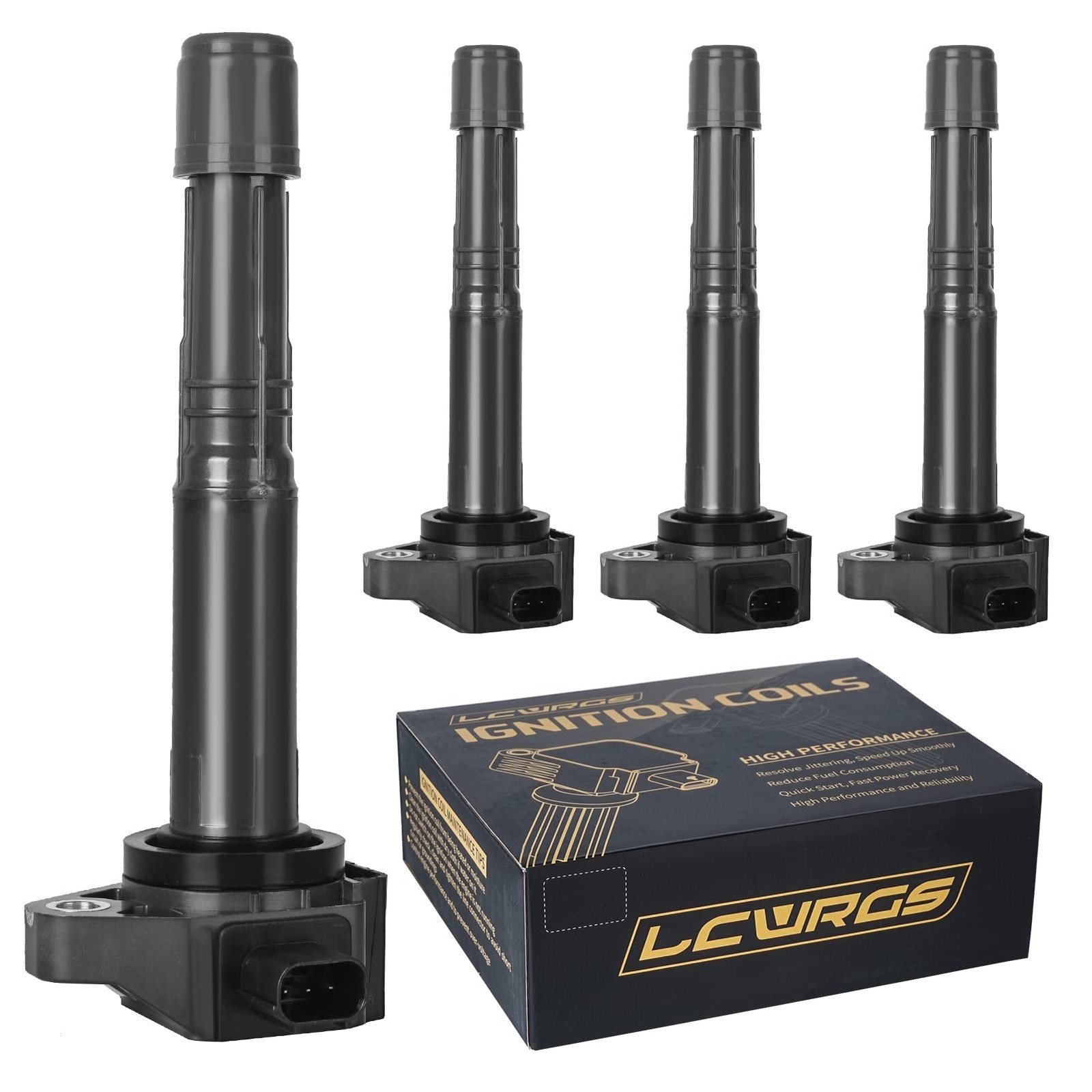 Set of 4 Ignition Coils Fits for 2.4 L4 2013 2014 2015 2016 2017 Honda Accord...