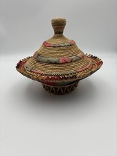 Ethiopian Or Eritrean Mesob Basket Hand Woven...