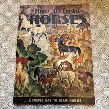 Vintage How To Draw Horses Guide By Walter Foster