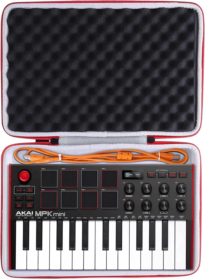Travel Hard Case for AKAI Professional MPK Mini MK3 / MPK Mini Play MK3 25 Key U