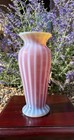 Lundberg Studios Iridescent Blush Rose Petite Classic Art Glass Vase Signed 2001 — photo 1