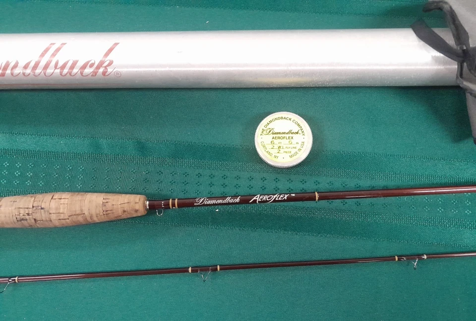 Classic Vintage Diamondback Aeroflex 6.5' 2wt 2pc Graphite Fly Rod - Image 4 of 4