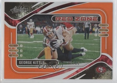 2021 Panini Absolute Red Zone Spectrum Orange 48/50 George Kittle #RZ6 ni4