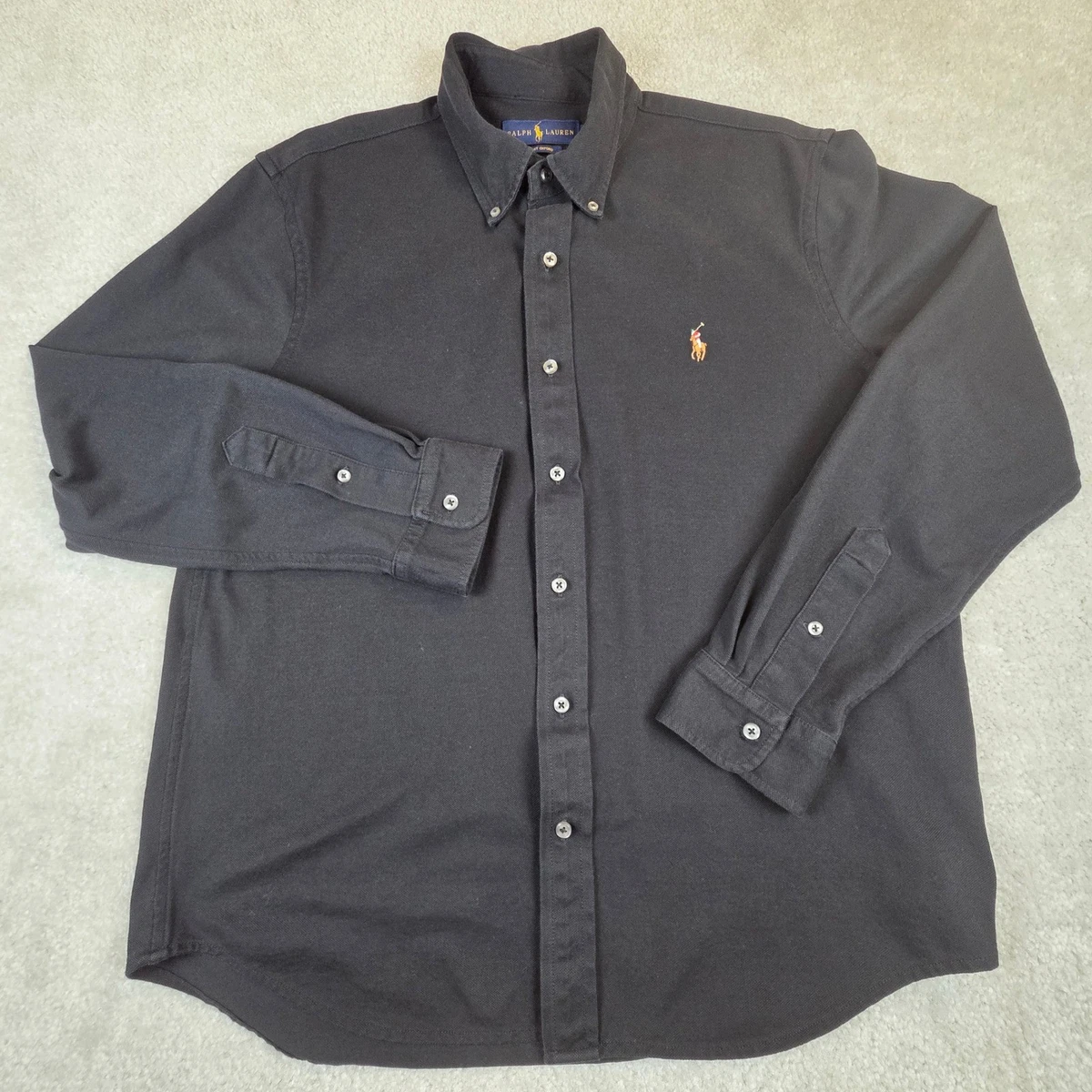 Ralph Lauren Black Casual Button-Down Shirts for Men for sale | eBay