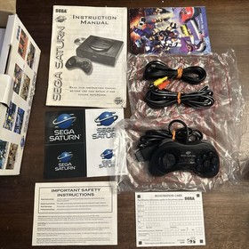 Sega Saturn Console - Complete CIB In Plastic - Tested - Authentic - Clean!