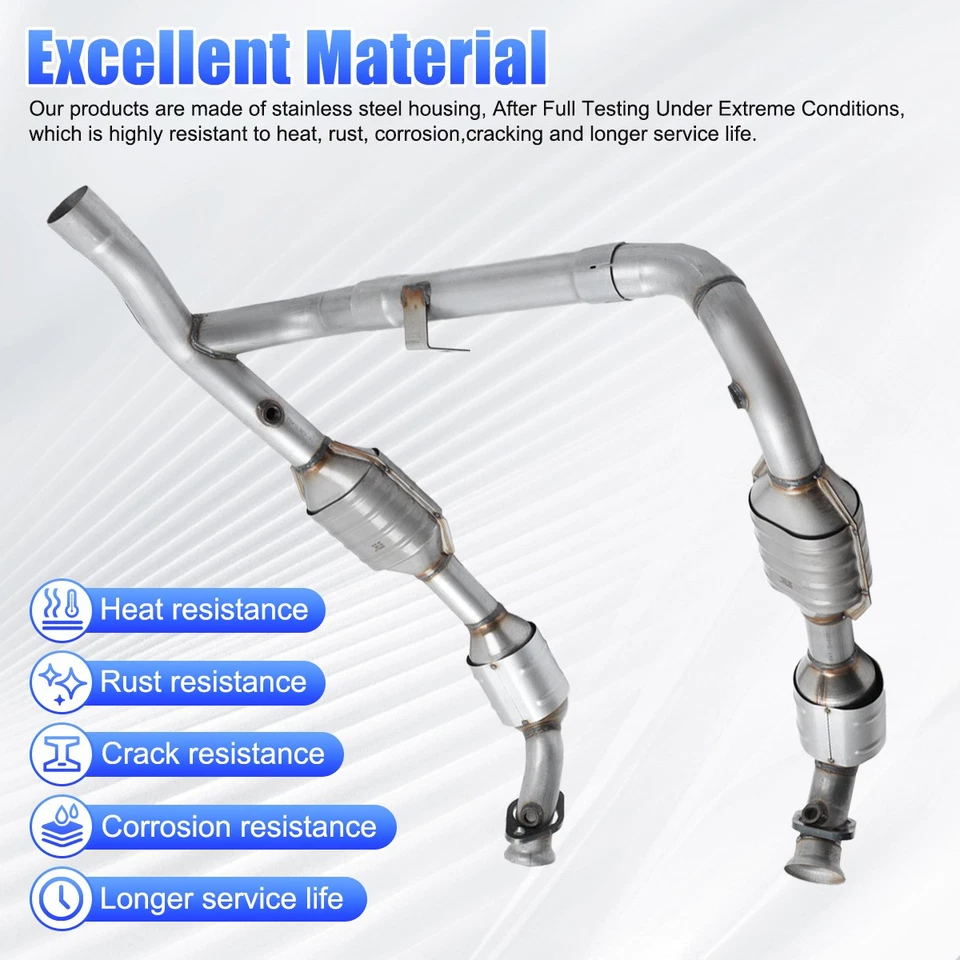 For 1999-2003 Ford F-150 & 1999 F-250 5.4L 4WD Catalytic Converter 30476/30477 - Image 3 of 4