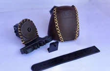 Traditional Leather Bow Quiver – Brown Handmade with Free Belt & Clip