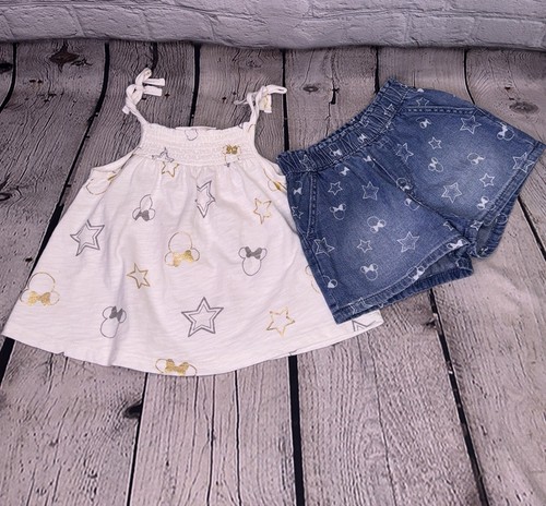 Gap Disney Minnie Mouse Tank and Denim Shorts Set 4T Mickey Mouse - Picture 8 of 9