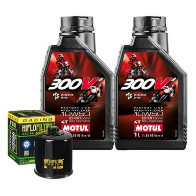 Set Service Öl Motul 300V2 10W50 + Filter Für Access Atv 700 AX