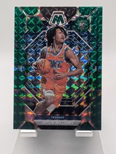2022 Panini mosaic 241 Jaylin Williams Green Mosaic Rookie Card. rookie card picture