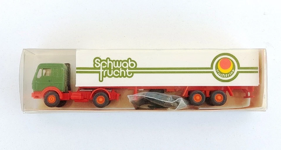 Wiking 1:87 # 27 542 Mercedes Benz 1626 semitrailer Schwab Fruct - Immagine 2 di 2