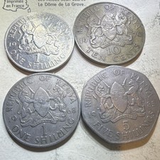 Kenya Coins Shillings 1968-1985 Kenyatta Moi