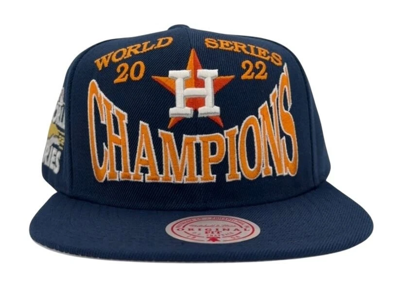 Mitchell & Ness MLB Houston Astros Big Champ Snapback Sombrero, Gorra, Nuevo Foto 3 de 4