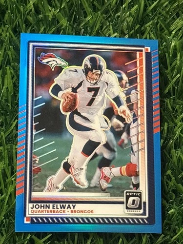 2025 Donruss Optic #171 John Elway Aqua #/249 Denver Broncos