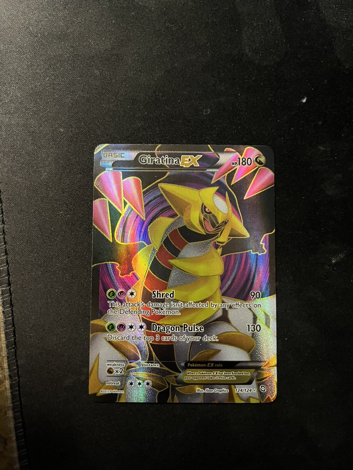 Pokemon Giratina EX 124/124 Dragons Exalted Ultra Rare NM- Condition