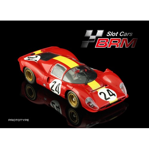 BRM 330 P4 Le Mans 1967 Modèle Réduit Voiture Course Historique Jaune