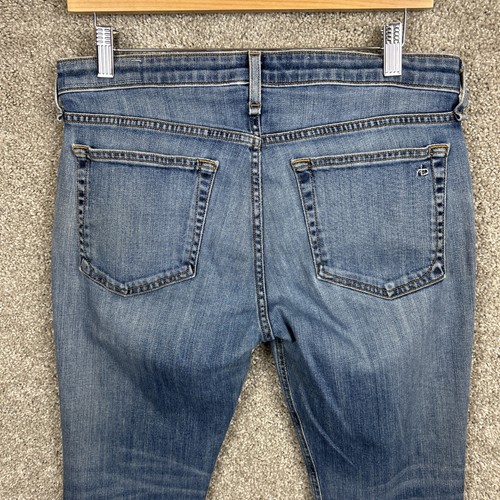 Rag & Bone Dre Low Rise Slim Boyfriend Jeans Women’s 28x26 Blue Stretch Denim - Picture 4 of 10