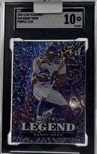 Leaf 2024 Electrum Randy Moss Legend Purple /10 #60 Vikings SGC 10