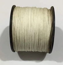 Wax Cotton Cord For DIY Jewelry Making Beading 100 Mtr, 0.5MM Off White