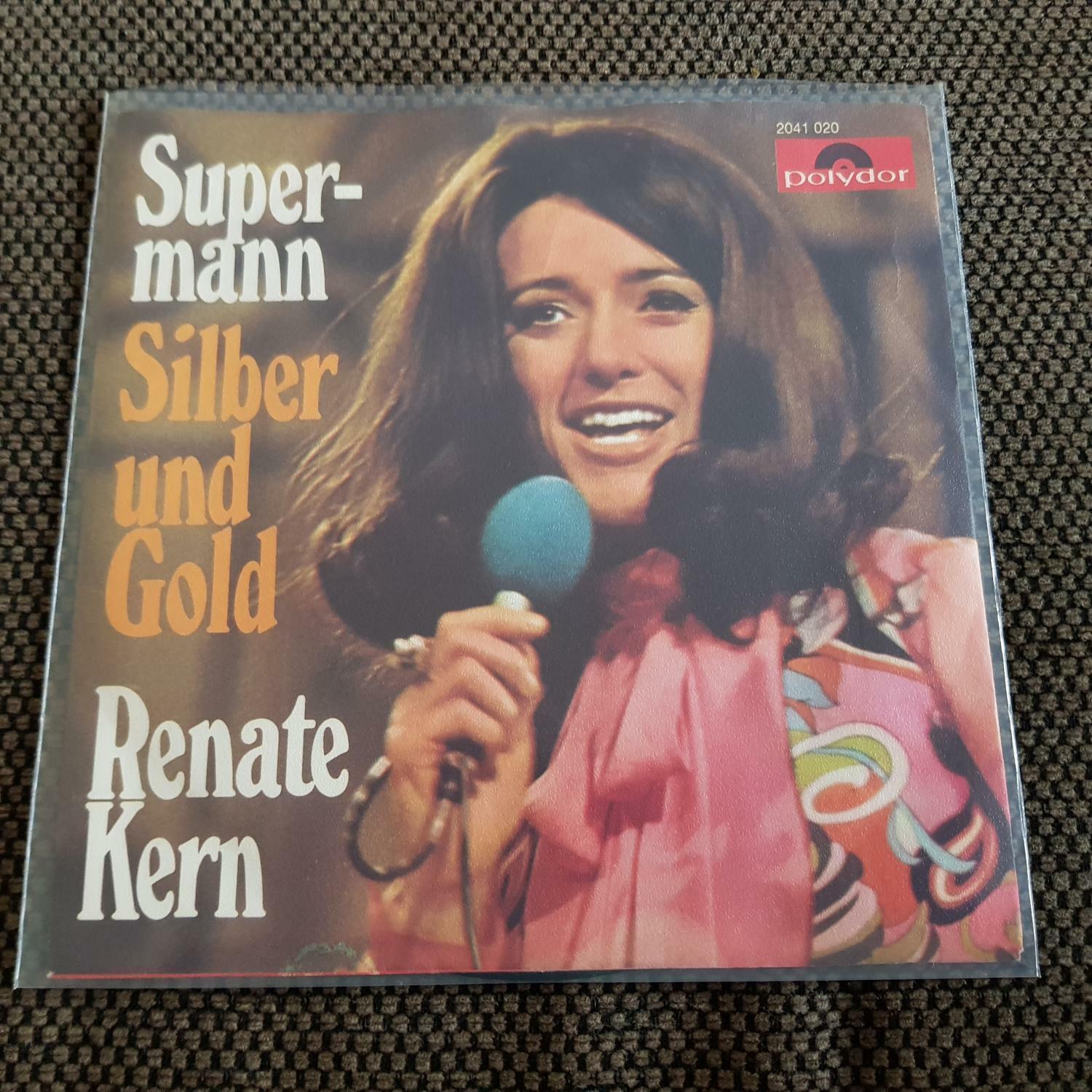 7"" Single Vinyl Renate Kern - Supermann/ Silber und Gold