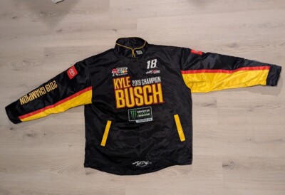Kyle Busch Race Jacket XXL New M&M Monster 2019 Champion Joe Gibbs 