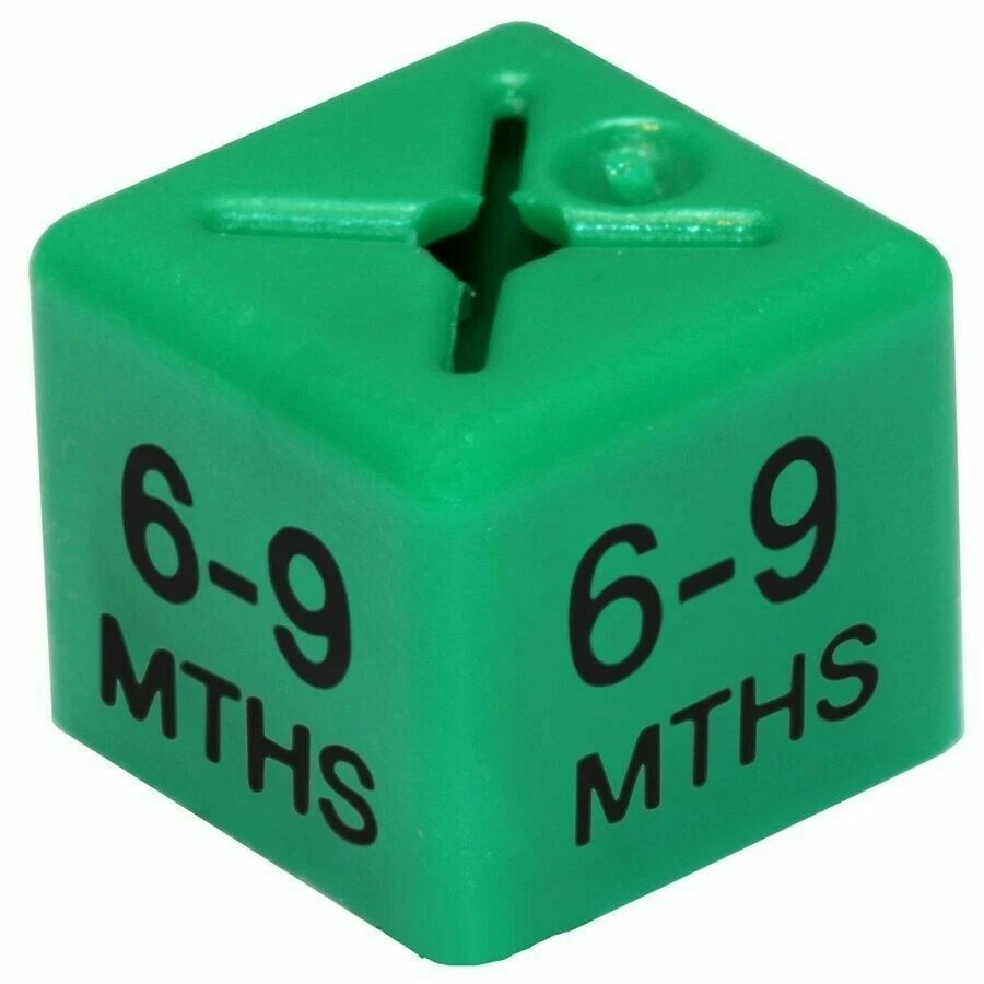 CRS 50x Size 6-9 MTHS Coat Hanger Size Cubes Garment Clothes Markers