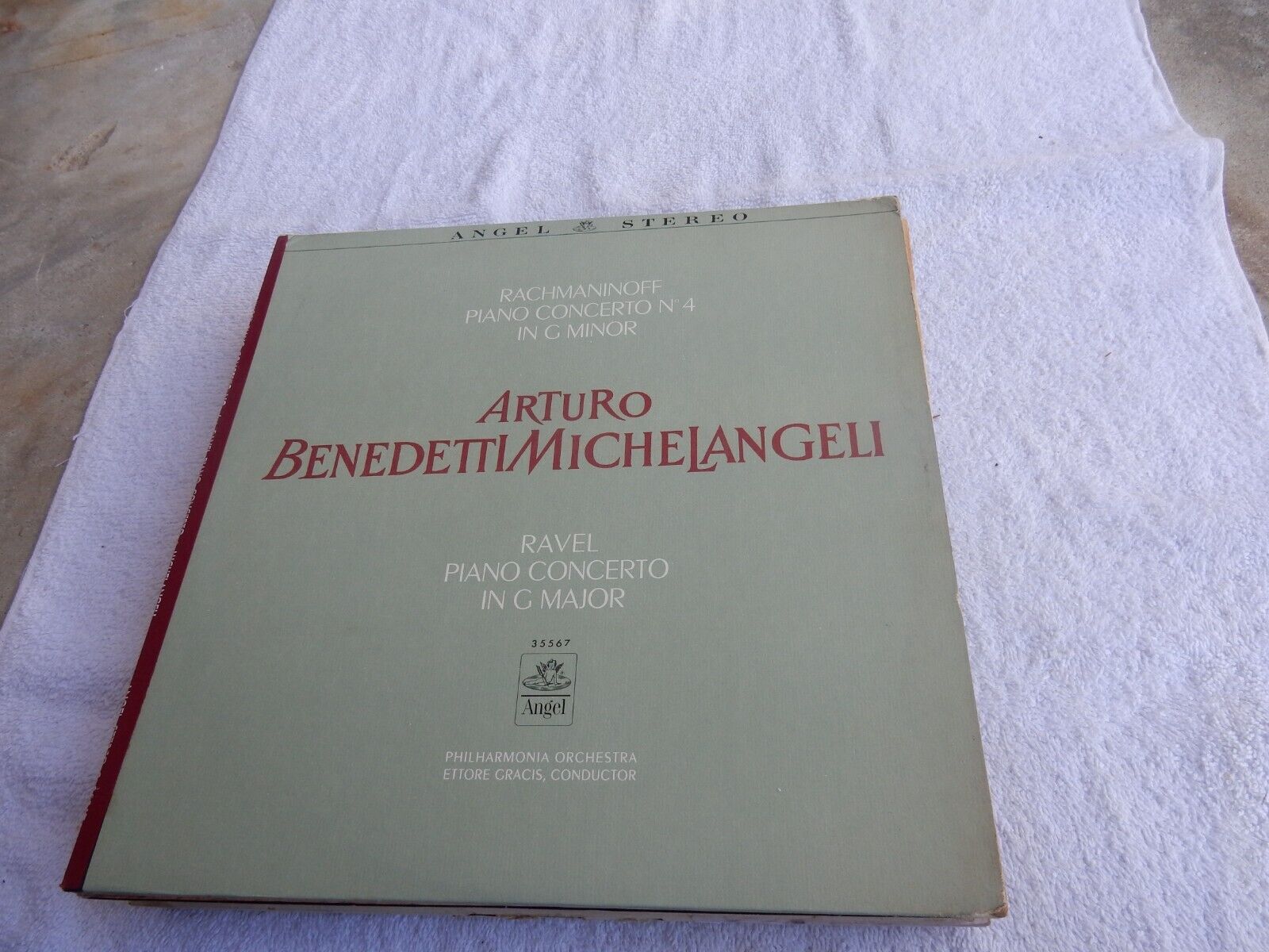 CLASSICAL ARTURO BENEDETTI  MICHELANGELI  33 1/3  12"  RECORD ALBUM