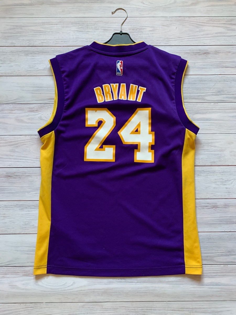 Los Angeles Lakers NBA LA Adidas Jersey Purple & Gold Size S