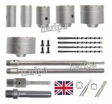 35mm-110mm SDS Plus Hammer Wall Hole Saw Open Drill Bit Set For Concrete Brick