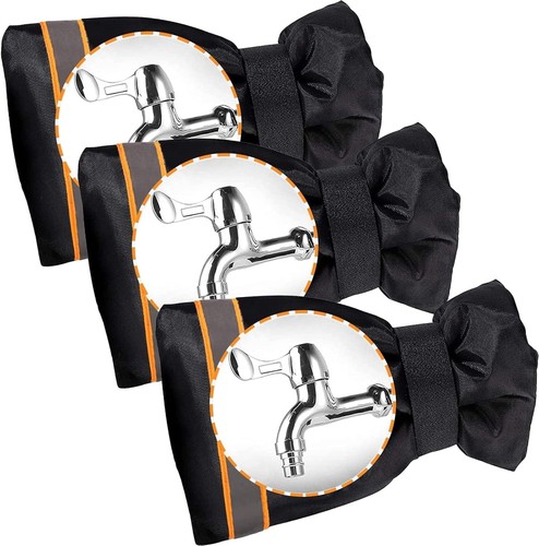 Chaussettes Housse Robinet Extérieur 5,9" L x 7,7" H pour Protection Gel Hiver 3 Pièces