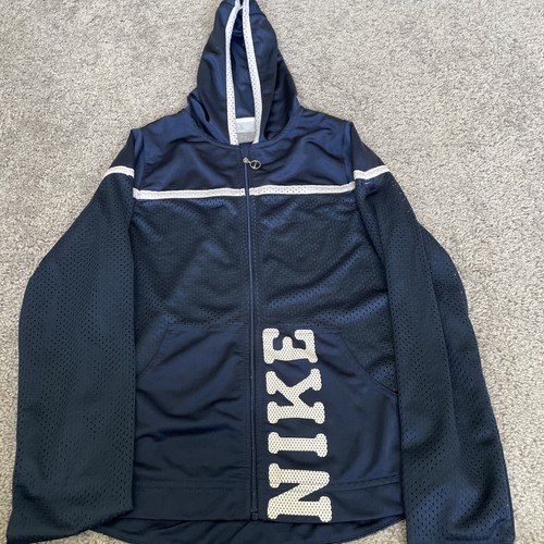 Boys’ Size L, Size 14, Navy Nike Zipper Jacket With Hoodie - Picture 6 of 17