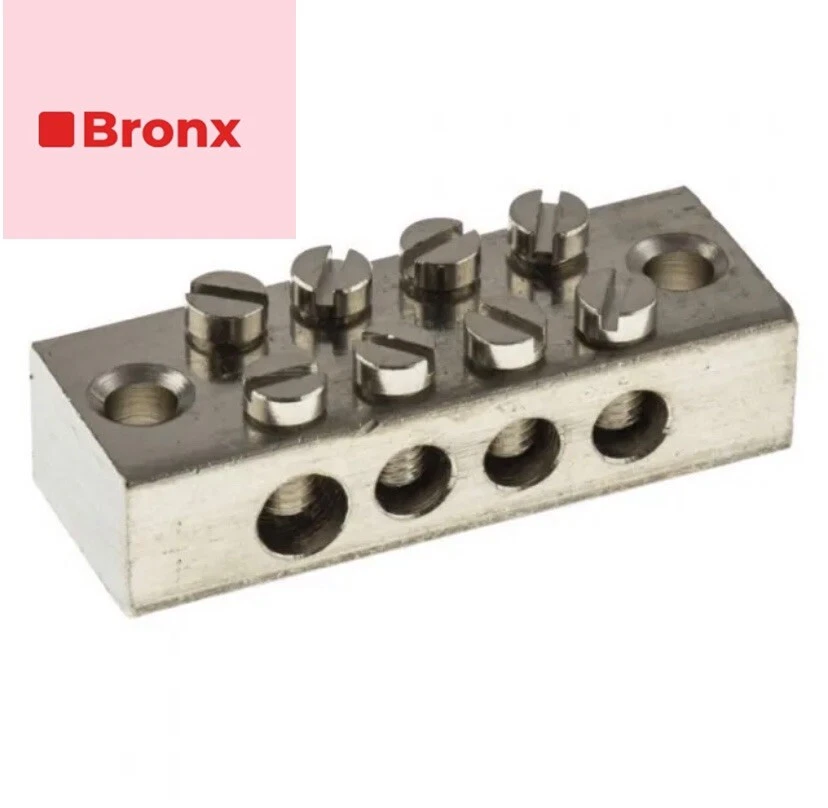 4 & 8 Way Earth Block Earthing Terminal Connection Unit / Earth Bar