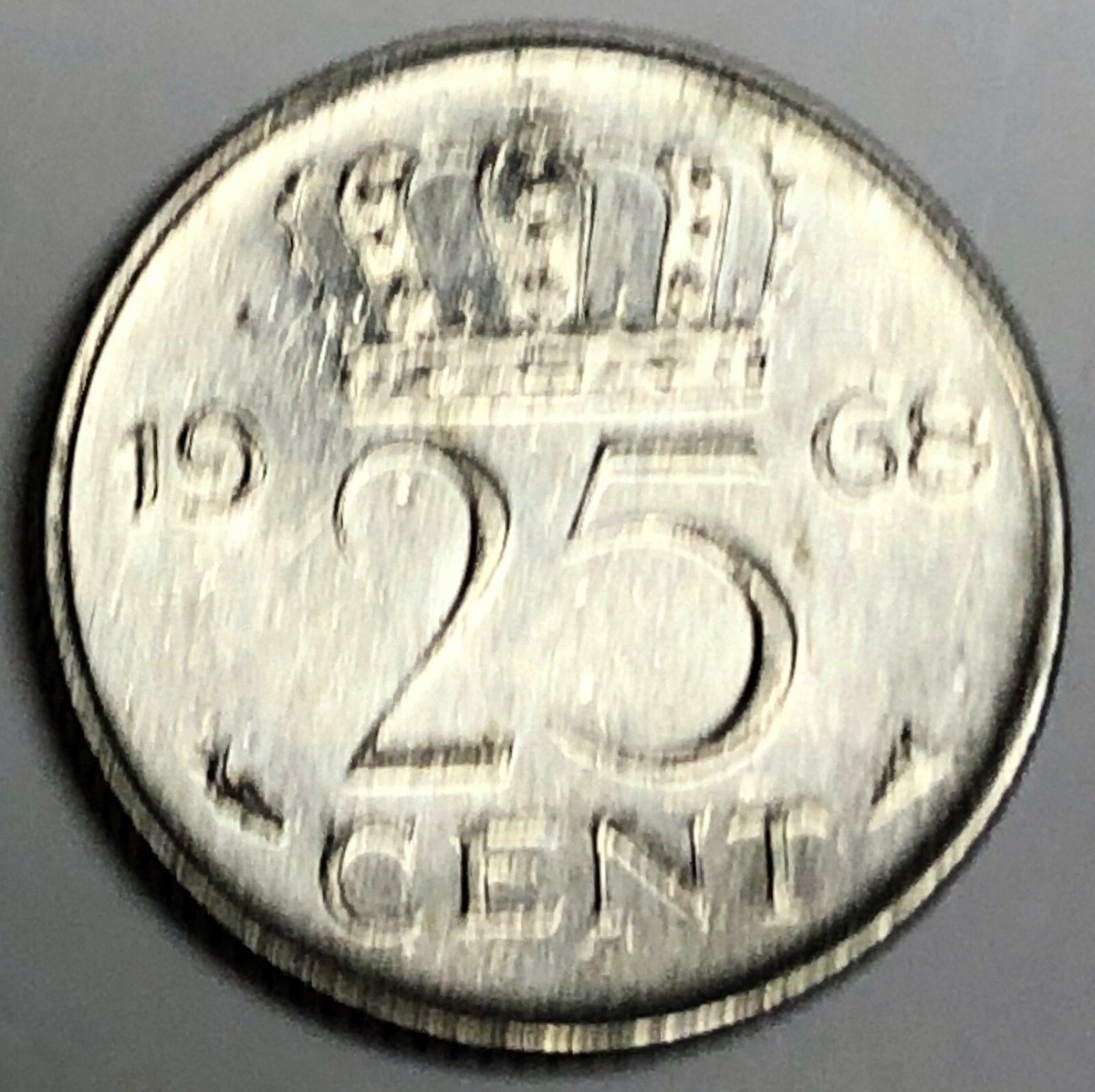 C4836 NETHERLANDS COIN, 25 CENTS 1968 | eBay