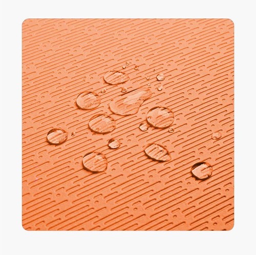 Hatha Yoga Extra Thick TPE Mat - 72"x 32" 32Wx72Lx12mm, Orange/Gray - Picture 6 of 8