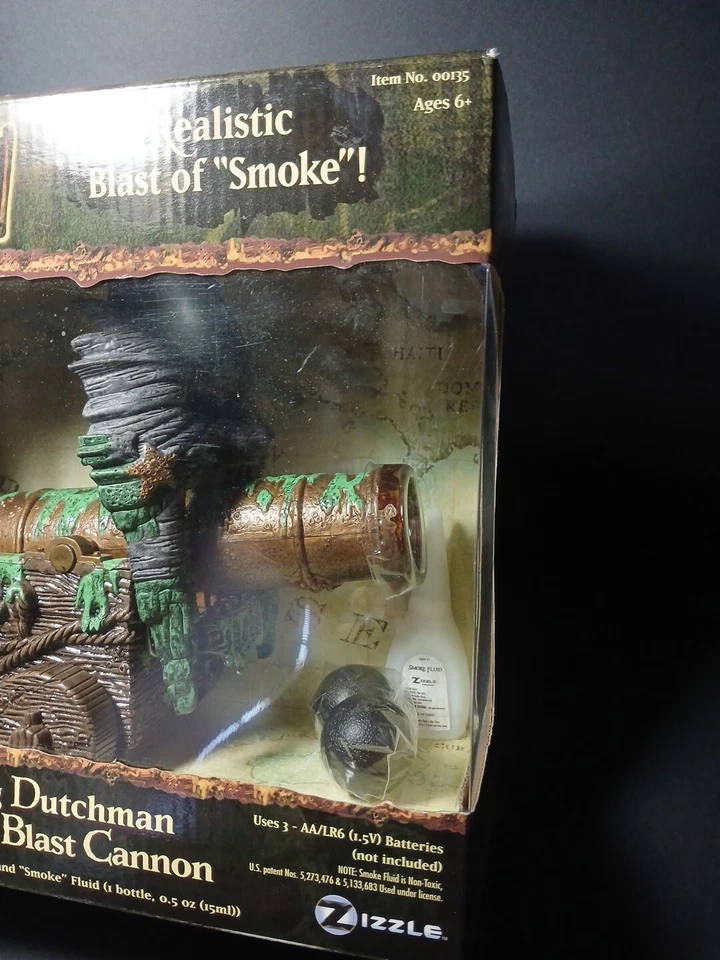 Piratas del Caribe Hombre Muerto Cofre Volador Holandés Explosión de Humo Canon Nuevo Foto 3 de 4