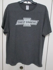 DELTA APPAREL Pro- Weight Men's Size XL Graphic Print "CHEVY COUNTRY" T-Shirt
