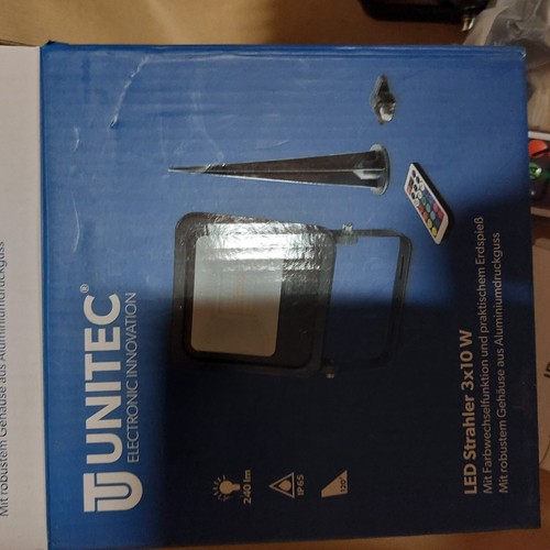 UNITEC LED Strahler 3x10 W Außen Strahler Scheinwerfer - Bild 2 von 4